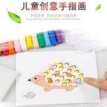 Small class art art area materials Childrens finger painting set fun color filling graffiti painting kindergarten area activity teaching aids