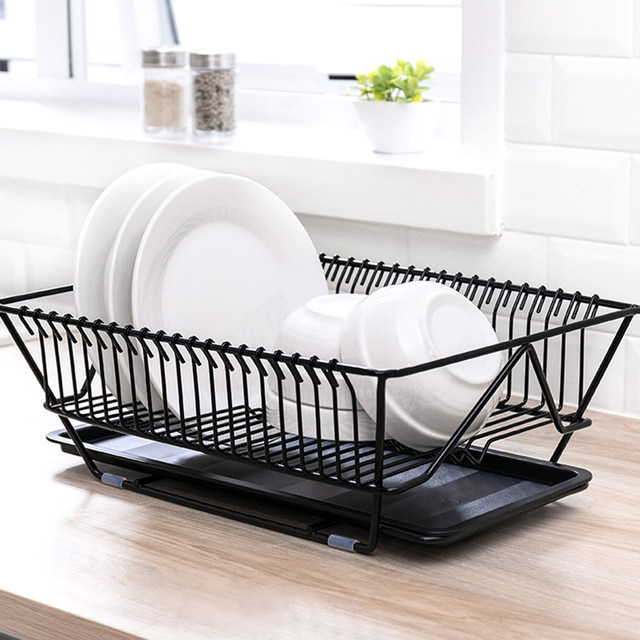 Drip dish rack drying bowl drain rack stainless steel kitchen storage storage free punching bowls chopsticks tableware bowl shelf