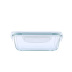 ộp cơm giữ nhiệt inox 304 Lò vi sóng Nhật Bản hộp cơm thủy tinh hình chữ nhật hộp kín có nắp hộp cơm trưa tủ lạnh trái cây nhà bếp giòn - Hộp cơm điện sưởi ấm bộ hộp cơm giữ nhiệt Hộp cơm điện sưởi ấm