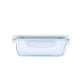 ộp cơm giữ nhiệt inox 304 Lò vi sóng Nhật Bản hộp cơm thủy tinh hình chữ nhật hộp kín có nắp hộp cơm trưa tủ lạnh trái cây nhà bếp giòn - Hộp cơm điện sưởi ấm bộ hộp cơm giữ nhiệt