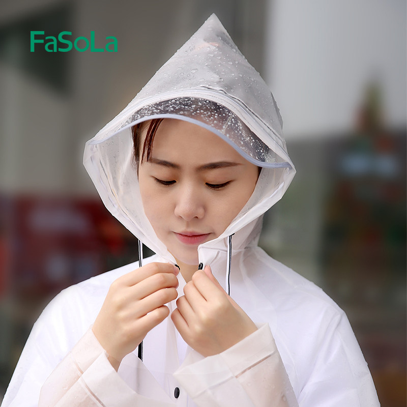 Raincoat coat long full body fashion poncho thickened men's and women's Universal Portable outdoor travel hiking non-disposable