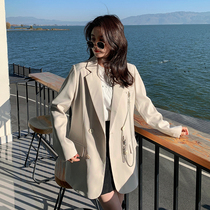 Net red fried street small suit jacket women spring and autumn 2021 new popular style design sense niche suit jacket