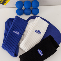 Snowy Mountain Embroidery Midbarrel Human Long Socks Day Tide Net Red Retro Coarse Line Socks Stocking Socks Men and women Tide Pure Cotton Women