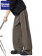 Wassup Tenet American Retro Pleated Straight Casual Pants for Men, Autumn Trendy Brand Couple Loose Wide-Leg Trousers