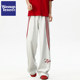 Wassup Tenet Retro Striped Patchwork Embroidered Sports Sweatpants Unisex Trendy Loose Couple Casual Long Pants