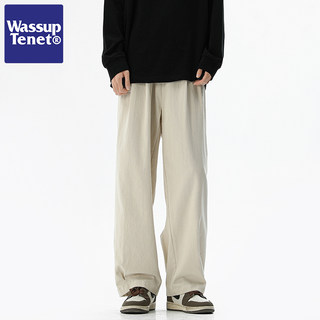 Wassup Tenet American Casual Pants for Men, Spring and Autumn 2025 New Trendy Brand Versatile Straight Wide-Leg Trousers