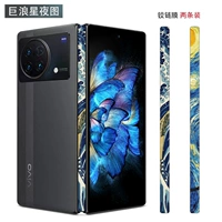 Наклейки навесные 2 шт.-Картинка Большая Волна Звездная Ночь