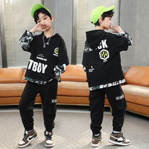 Step Di Anta Boy Spring Clothing Suit 2022 New Sports Fried Street Two Sets Big Boy Fashion Boy Tide