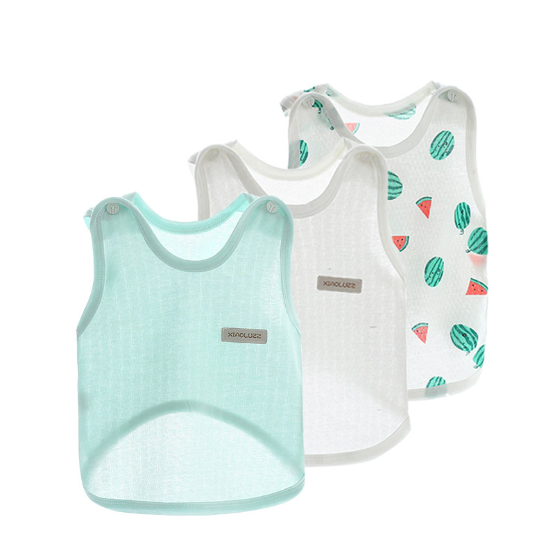 Newborn baby small vest 6 newborn children's treasure sling pure cotton summer 2 thin models of toddler summer clothes 3 months 1 year old