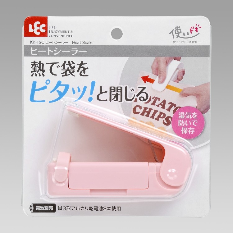Japan LEC Portable Sealing Machine Pressure Mini Plastic Bag Seal Seal Clip 1