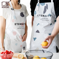 Fashion apron womens thin breathable kitchen erasable hand cooking overalls summer waist anti-oil water home