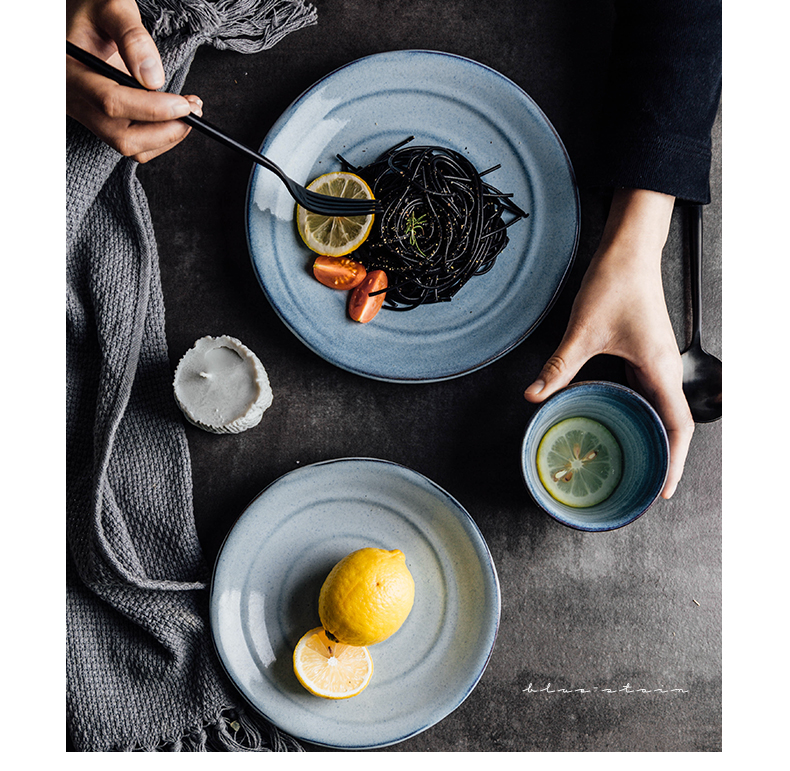 The content aizen Japanese ceramics tableware suit western pasta dishes dishes fruit salad bowl dish suits for