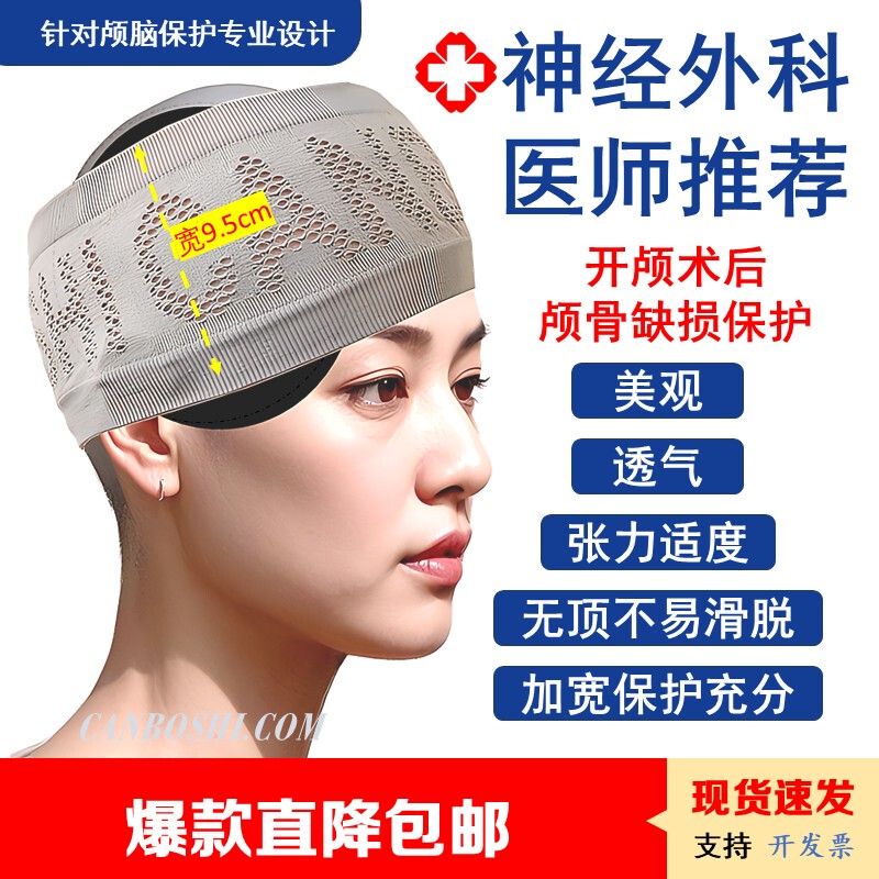 Protective Cap for Cranial Defect and Brain Protection after Craniotomy and Bone Flap Surgery, Scalp Swelling, and Post-Chemotherapy Protection