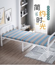 1 2m simple folding single bed household small student bed