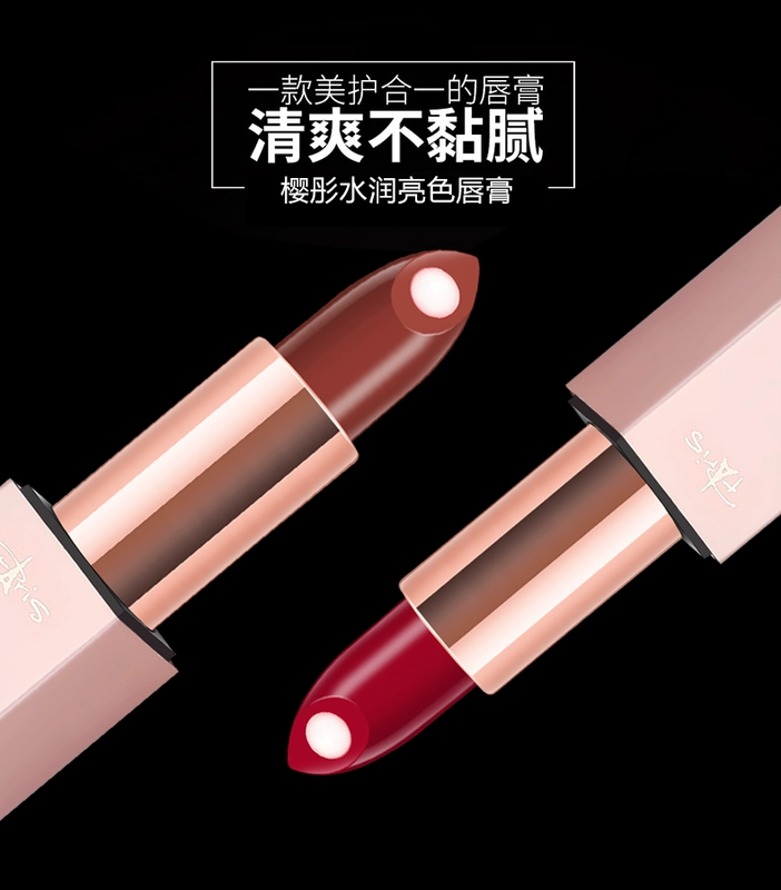 Sakura Hydrating Bright Lipstick ZD7001 Son dưỡng ẩm Son môi Girl Heart Sandwich Lipstick Pháp Makeup - Son môi