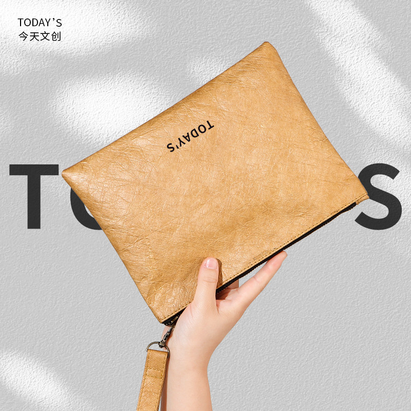 Waterproof Eco Tyvek Pencil Case, Custom Logo Coin Purse and Clutch Bag - Thumbnail 3