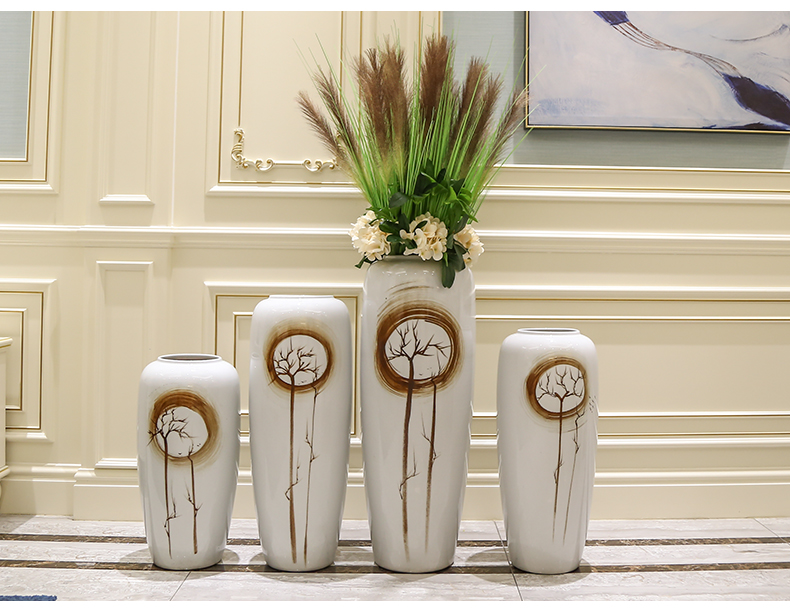 Jingdezhen ceramic large vases, I and contracted sitting room porch TV ark, flower arranging, soft outfit decoration furnishing articles