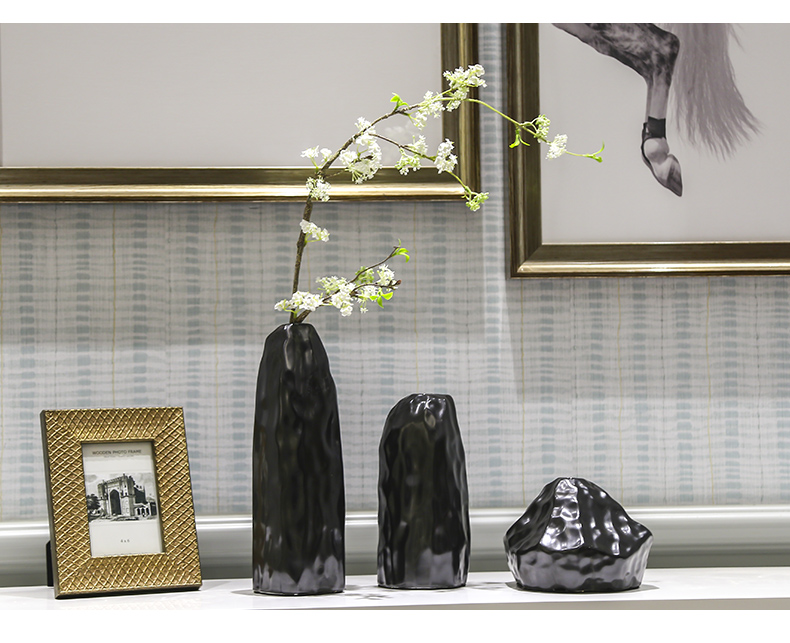 I and contracted sitting room small pure and fresh and creative ceramic vase table flower arranging device furnishing articles furnishing articles home stay home decoration