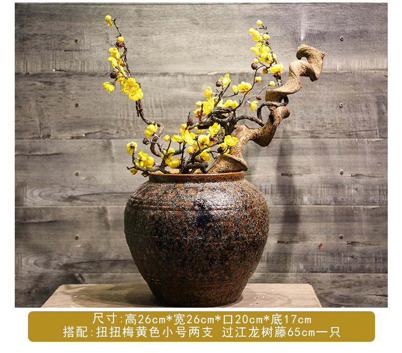 Mesa of jingdezhen ceramic vase restoring ancient ways to decorate the living room TV cabinet office copy furnishing articles table simulation artificial flowers