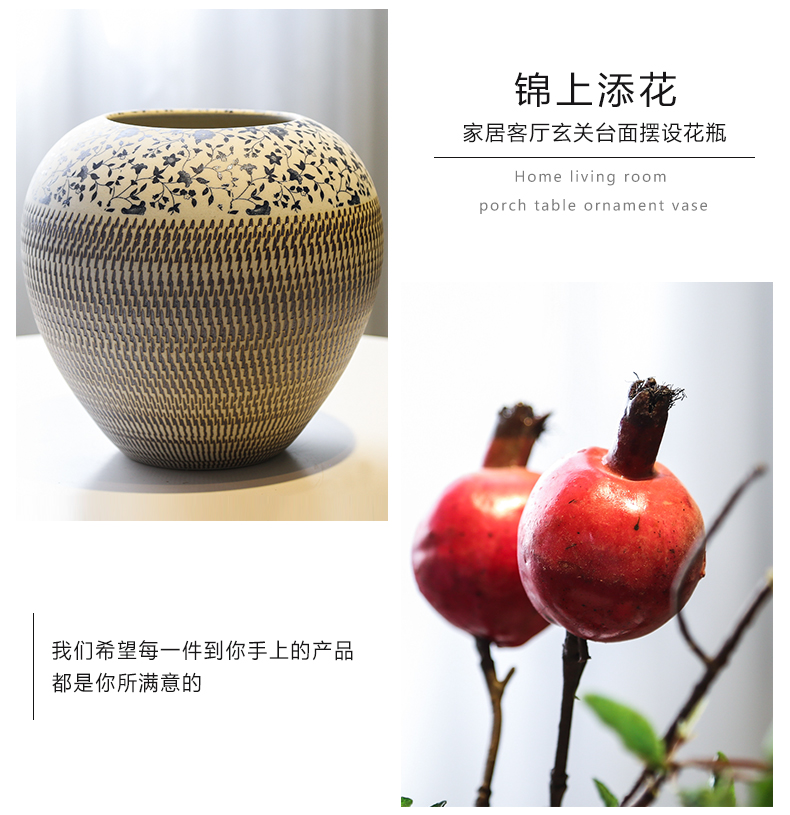 Jingdezhen ceramic vase furnishing articles creative the sitting room porch ark, arranging flowers, flower implement household soft outfit decoration