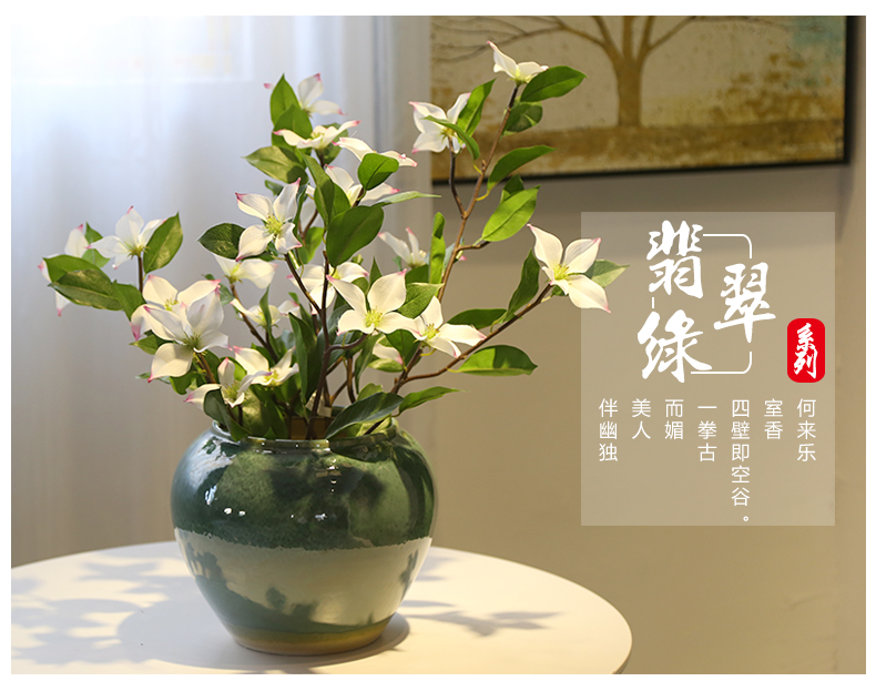 Jingdezhen ceramic mesa of new Chinese style table decoration flower vase sitting room tea table, TV ark, place flowers