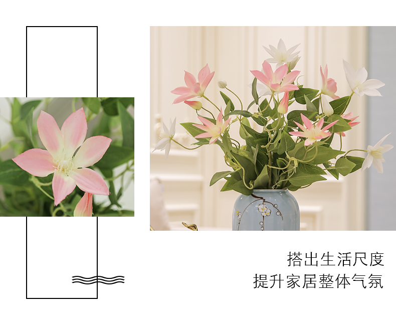 Jingdezhen mesa of I and contracted ceramic vases, flower arranging flower implement wine furnishing articles, the sitting room porch home decoration