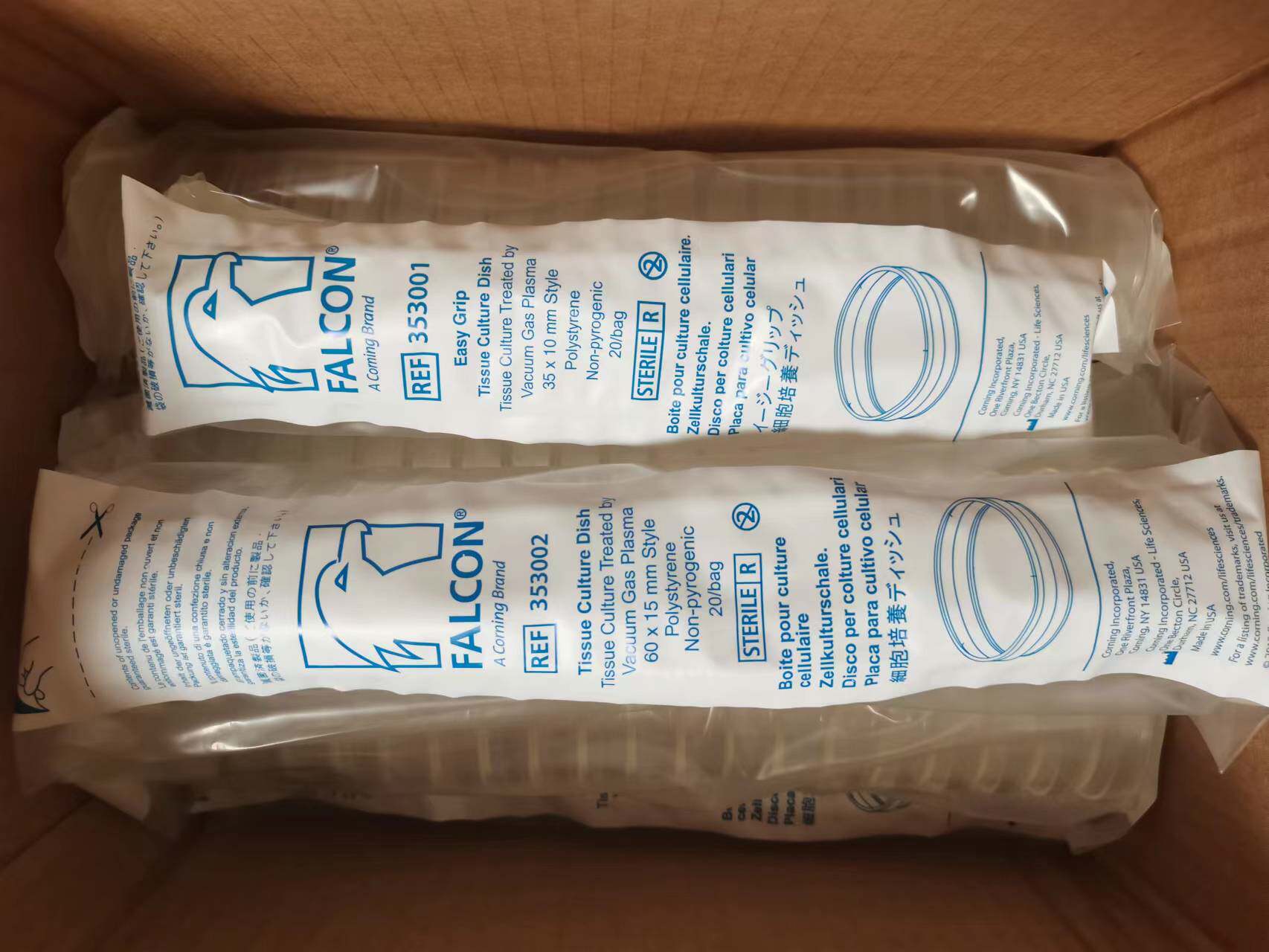 BD Falcon培养皿35x10mm 60x15mm 353001 353002 353003 353025
