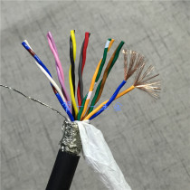 Imported cable drag chain Japanese Gold 14 core 0 3 square twisted pair shielded control line filament folding soft