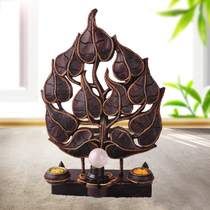 Thai craft decoration Bodhi table lamp ornaments living room decoration Candlestick Southeast Asia home style candle heart