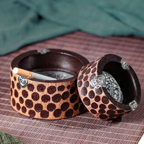 Personality home creative ashtray decoration coffee table living room table solid wood retro nostalgia Southeast Asia desk smoke