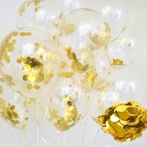 Wedding balloon transparent gold sequin confetti balloon holiday birthday party paper balloon wedding room decoration balloon