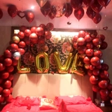 Красное вечернее платье, воздушный шар, с драгоценным камнем