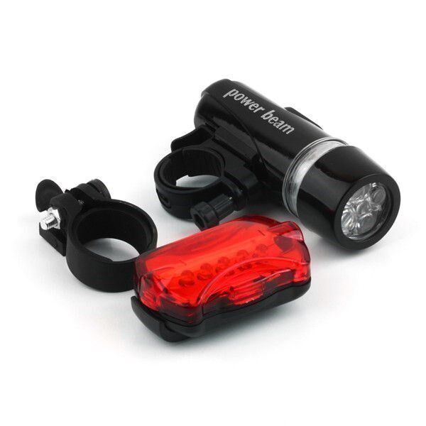 1set waterproof bike light 5 leds bicycle front head light r