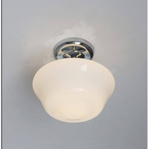 Medieval balcony entrance light Bauhaus simple white jade glass childrens room entrance walkway corridor balcony ceiling light
