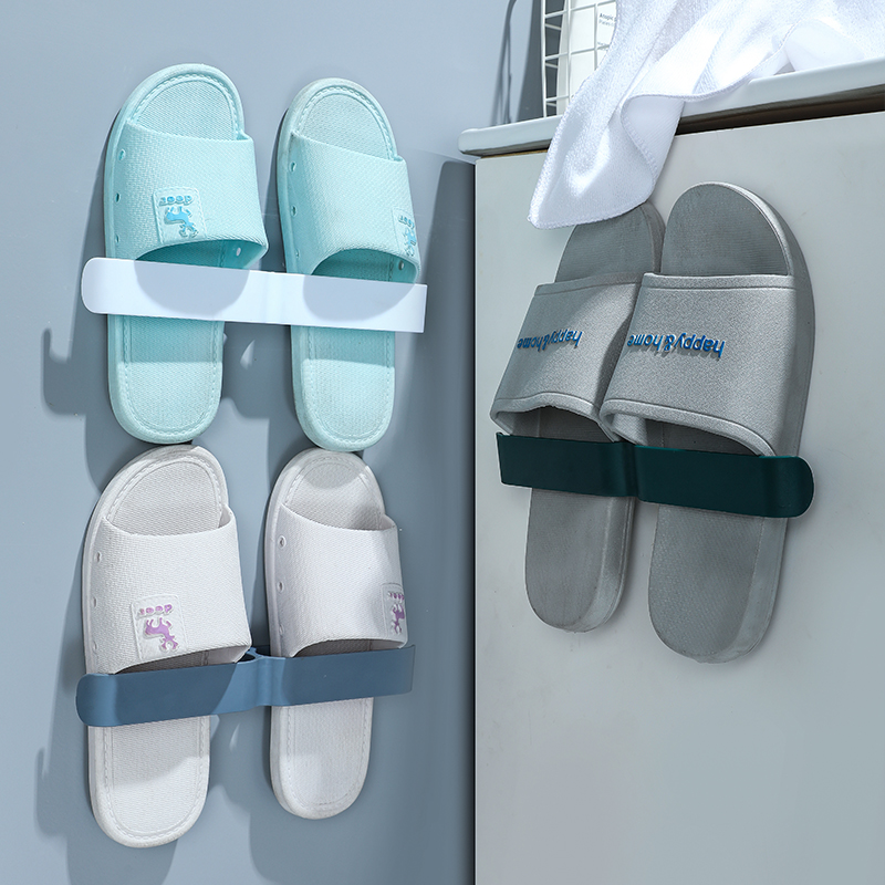 Toilet shelf Drain door rear toilet storage shelf Bathroom slipper rack Wall-mounted wall-hung hole-free