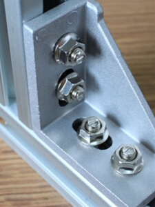 European Standard Shrapnel Nut Slider Nut Aluminum Profile Parts Angle Code Corner Fitting Aluminum Die Casting Angle Co