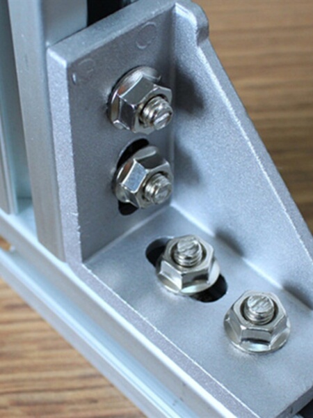 European Standard Shrapnel Nut Slider Nut Aluminum Profile Parts Angle Code Corner Fitting Aluminum Die Casting Angle Code T-Nut