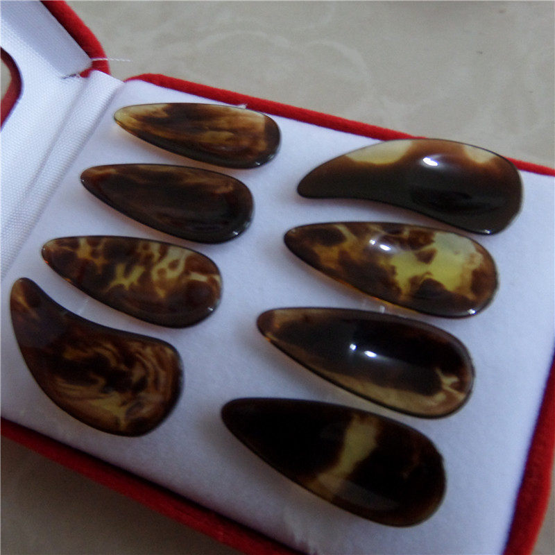 Guzheng finger groove imitation plane Guzheng practice nail adult children Large small and medium-sized number 10 sets