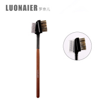 Ronel dense tooth steel needle eyebrow comb eyelash comb eyelash brush dual-purpose brush eyebrow comb eyelash comb makeup brush with cover