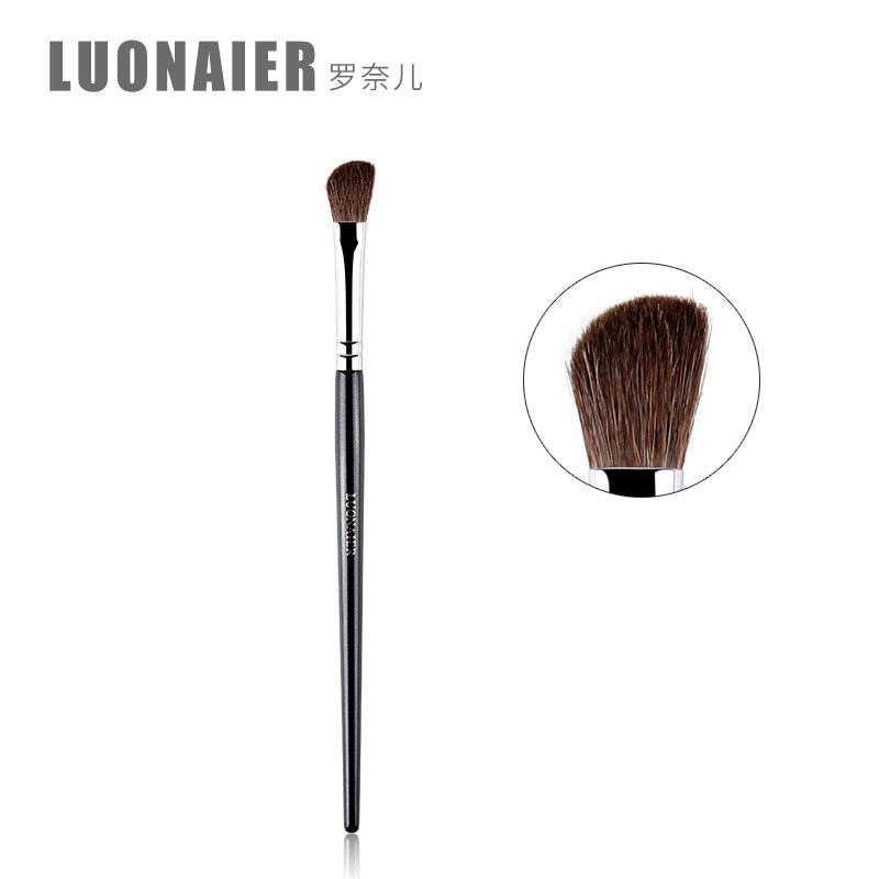 Ronaier night series bevel nose shadow brush Eye shadow brush Nose bridge brush High light brush Pony hair makeup brush Animal hair soft