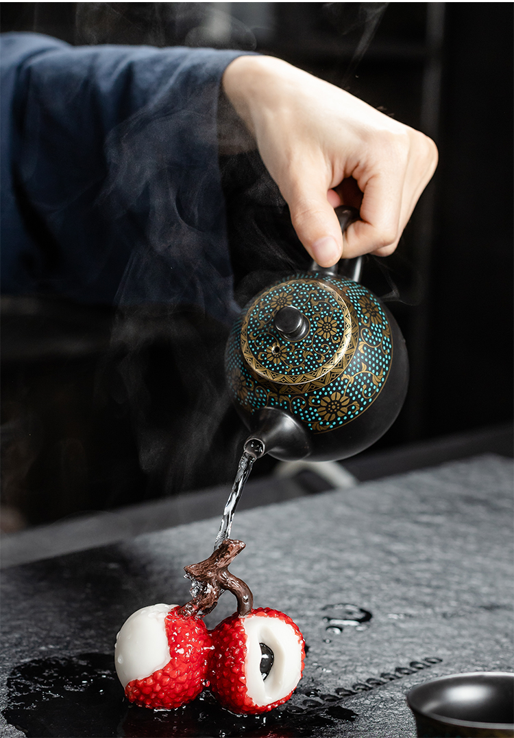 Not autumn tea suit household contracted office receives a visitor restoring ancient ways of a complete set of kung fu ceramic tea cup