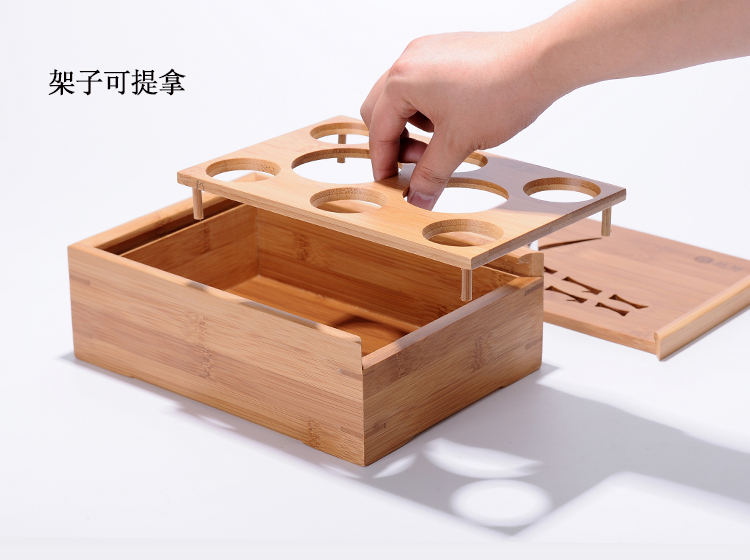 Portable folding boxes travel kung fu tea set is suing the car travel office hotel bamboo tea tray