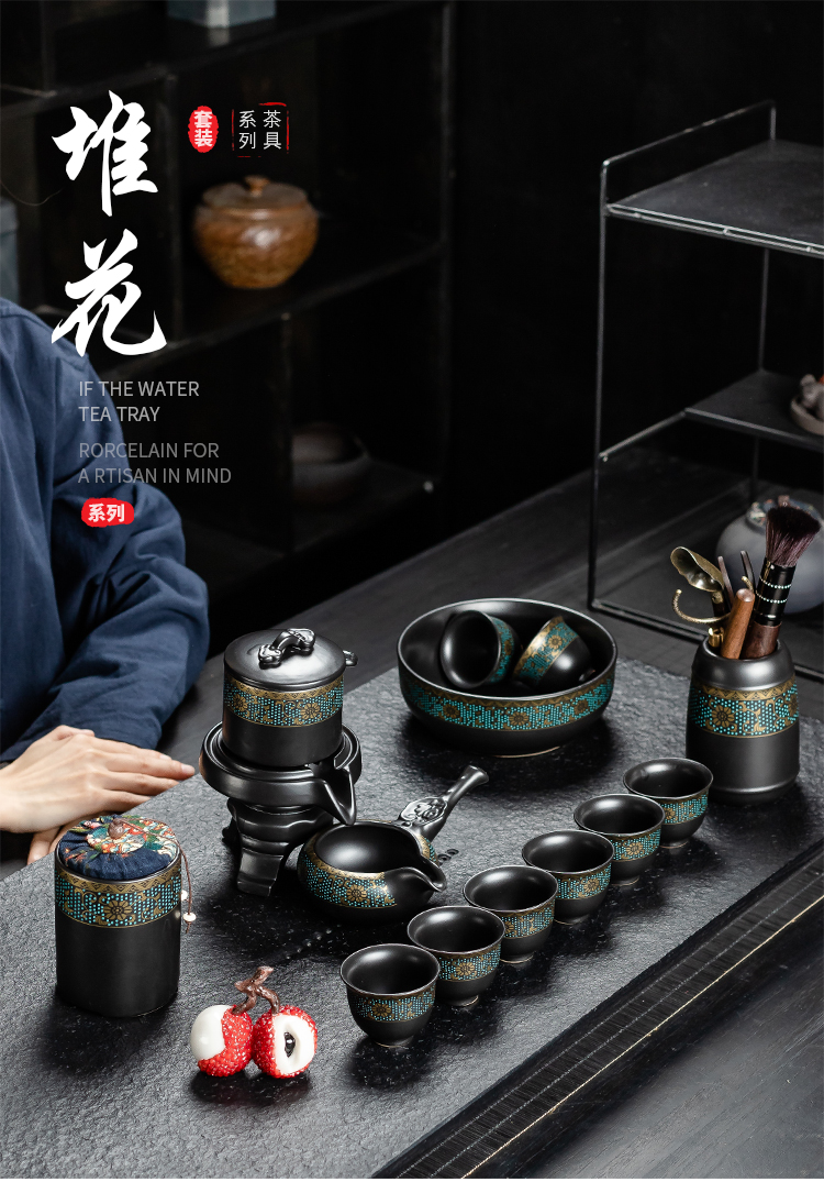 Not autumn tea suit household contracted office receives a visitor restoring ancient ways of a complete set of kung fu ceramic tea cup