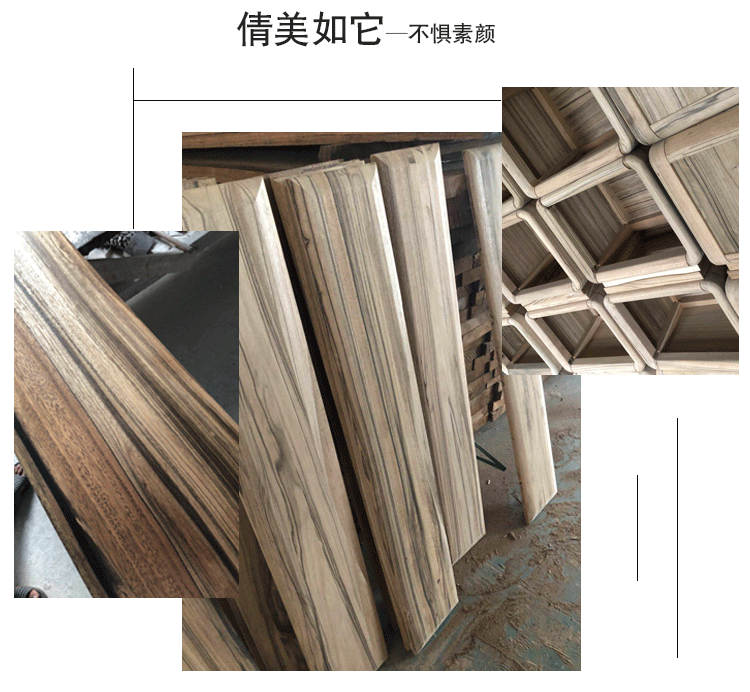 Tất cả các giường gỗ rắn mới của Trung Quốc cọp vằn vàng giường óc chó đen đúp 1,5 / 1,8 m bồn chứa áp lực cao - Giường giường ngủ cổ điển