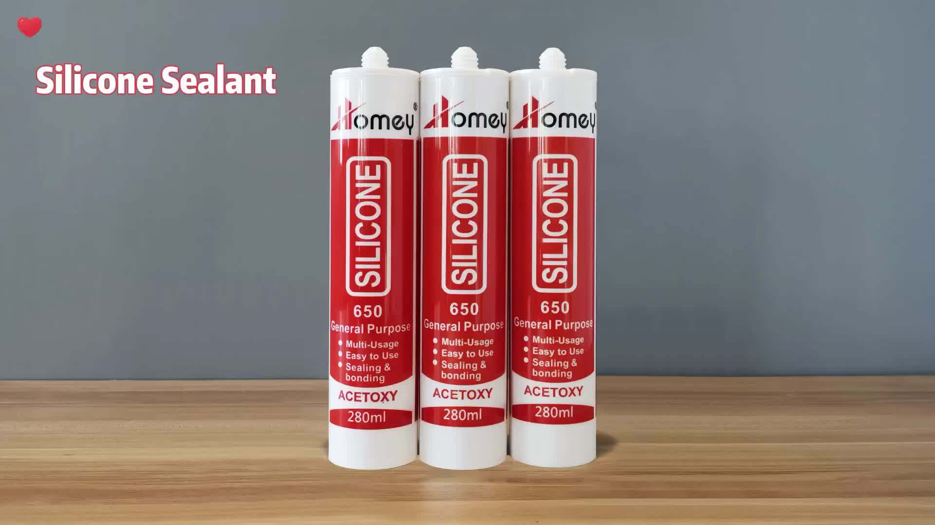 Price Acetic Gp Rtv Glass Sealant Glue Waterproof Clear Silicone