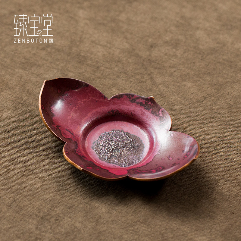 Zhen Baotang Pure copper Chufeng Han Rhyming Thermal Insulation Mat Cup Entrusted with Silver Kung Fu Tea With Tea Dao Accessories Red Copper Tea