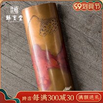 Zhenbaotang tea Lotus pure copper tea tea ware hand carved tea shovel Zen tea set kung fu tea ceremony copper accessories tea