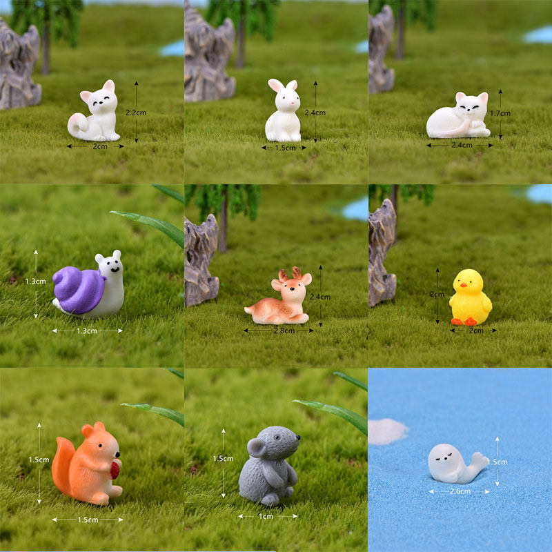 Micro Landscape Multimeat DIY Mini Cute Forest Emulation Slightly Reduced Animal Mercy Small Cat Fox Seal Sea Lion