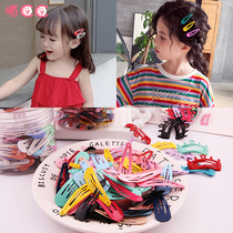 Childrens black medium water drop bbclip Korean girl broken hairclip ins color bangs clip baby hair accessory clip