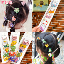 Children tie hair band head rope Korean cute little Princess headdress children cartoon hair rope Hairband